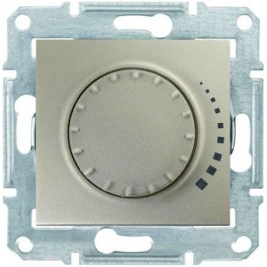 Светорегулятор поворотно - нажимной титан 25-325 Вт SEDNA SDN2200568